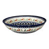 Polish Pottery 10" Shallow Serving Bowl (Evergreen Moose) | Y1013A-A992A at PolishPotteryOutlet.com