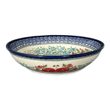 Bowl, Round, Shallow, 10" in "Floral Crescent" by Zaklady | Y1013A-ART237