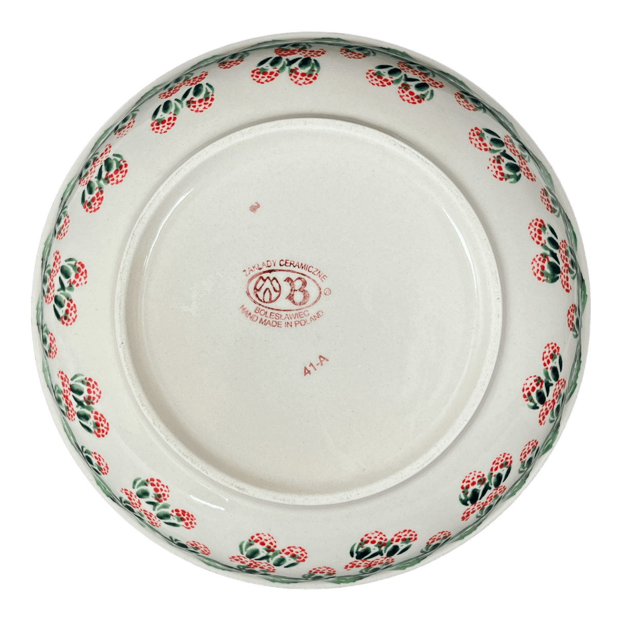 Bowl, Round, Shallow, 10" in "Raspberry Delight" by Zaklady | Y1013A-D1170