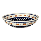 Bowl, Round, Shallow, 10" in "Persimmon Dot" by Zaklady | Y1013A-D479