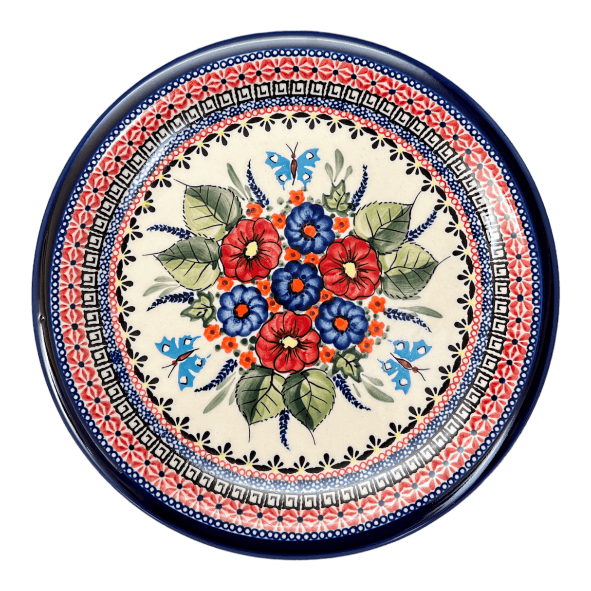 Plate, Round, Dinner, 10.75" Plate in "Butterfly Bouquet" by Zaklady | Y1014-ART149