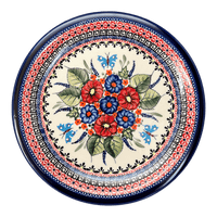 A picture of a Polish Pottery Zaklady Dinner Plate 10.75" (Butterfly Bouquet) | Y1014-ART149 as shown at PolishPotteryOutlet.com/products/zaklady-dinner-plate-10-75-butterfly-bouquet-y1014-art149