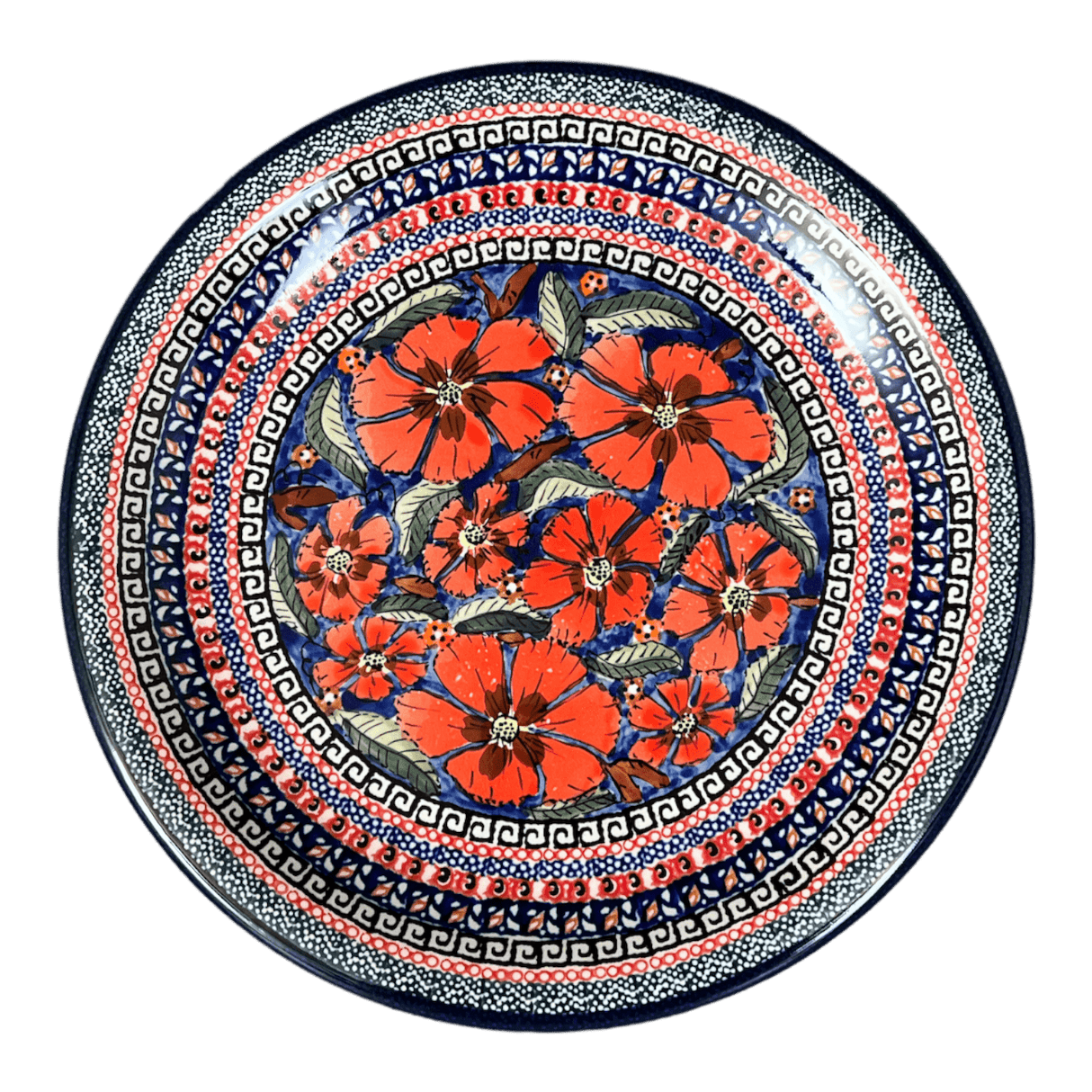 Plate, Round, Dinner, 10.75" Plate in "Exotic Reds" by Zaklady | Y1014-ART150