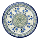 Plate, Round, Dinner, 10.75" Plate in "Blue Tulips" by Zaklady | Y1014-ART160