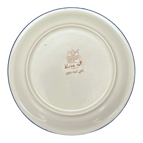 Plate, Round, Dinner, 10.75" Plate in "Circling Bluebirds" by Zaklady | Y1014-ART214