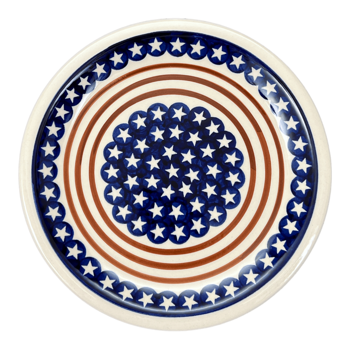 Plate, Round, Dinner, 10.75" Plate in "Stars & Stripes" by Zaklady | Y1014-D81