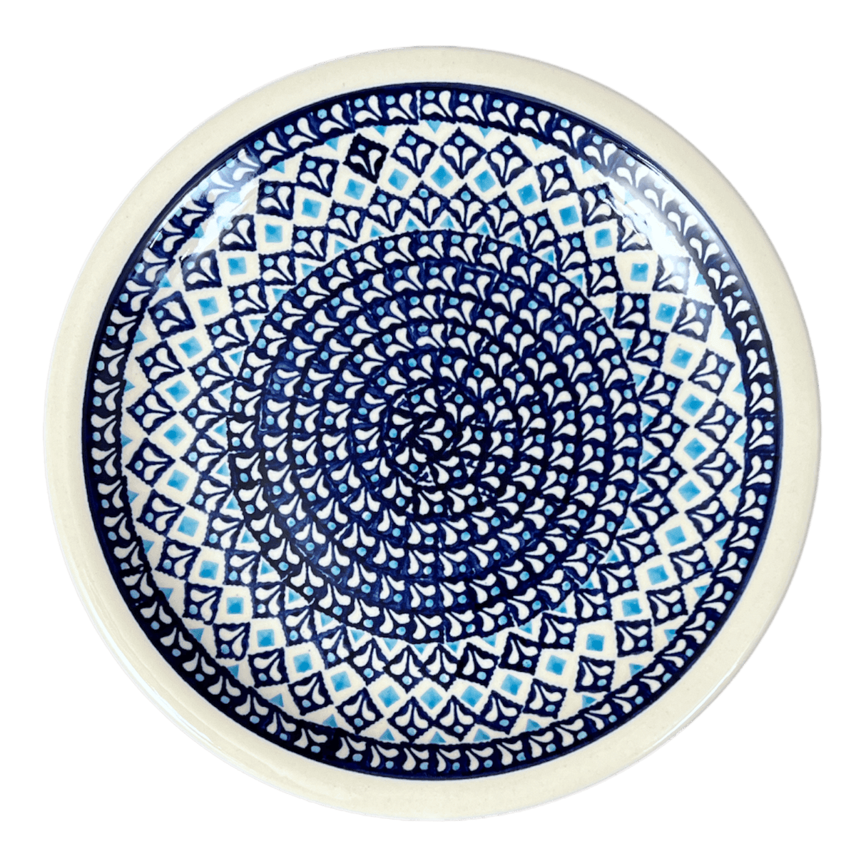 Plate, Round, Dinner, 10.75" Plate in "Mosaic Blues" by Zaklady | Y1014-D910