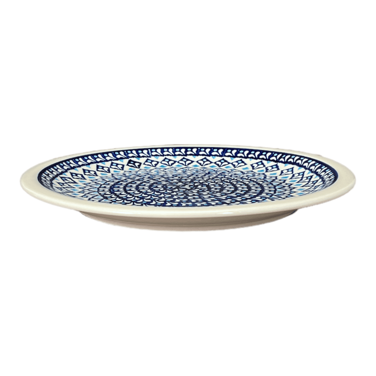 Plate, Round, Dinner, 10.75" Plate in "Mosaic Blues" by Zaklady | Y1014-D910