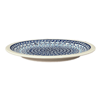 A picture of a Polish Pottery Plate, Round, Dinner, 10.75" Plate in "Mosaic Blues" by Zaklady | Y1014-D910 as shown at PolishPotteryOutlet.com/products/zaklady-dinner-plate-10-75-mosaic-blues-y1014-d910