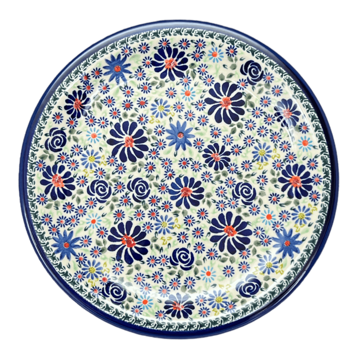 Plate, Round, Dinner, 10.75" Plate in "Floral Explosion" by Zaklady | Y1014-DU126