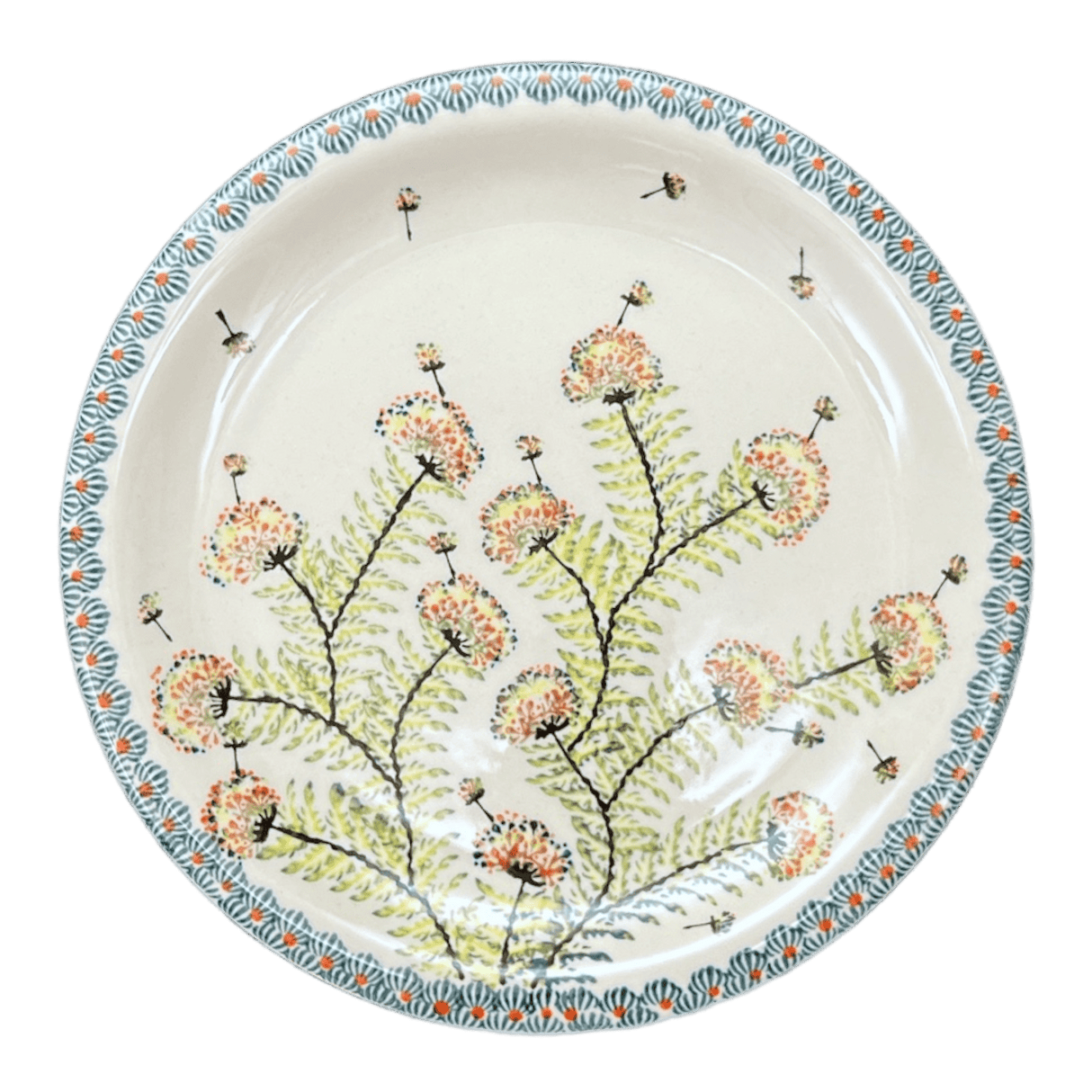 Plate, Round, Dinner, 10.75" Plate in "Dandelions" by Zaklady | Y1014-DU201