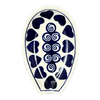 Polish Pottery 5" Spoon Rest (Swirling Hearts) | Y1015-D467 at PolishPotteryOutlet.com