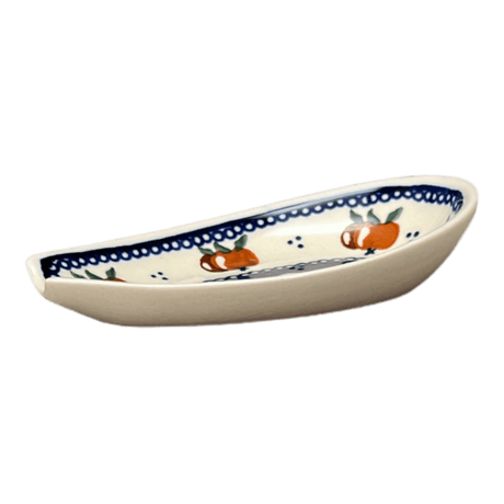 Spoon Rest, 5" in "Persimmon Dot" by Zaklady | Y1015-D479