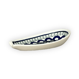 Polish Pottery 5" Spoon Rest (Grecian Dot) | Y1015-D923 Additional Image at PolishPotteryOutlet.com