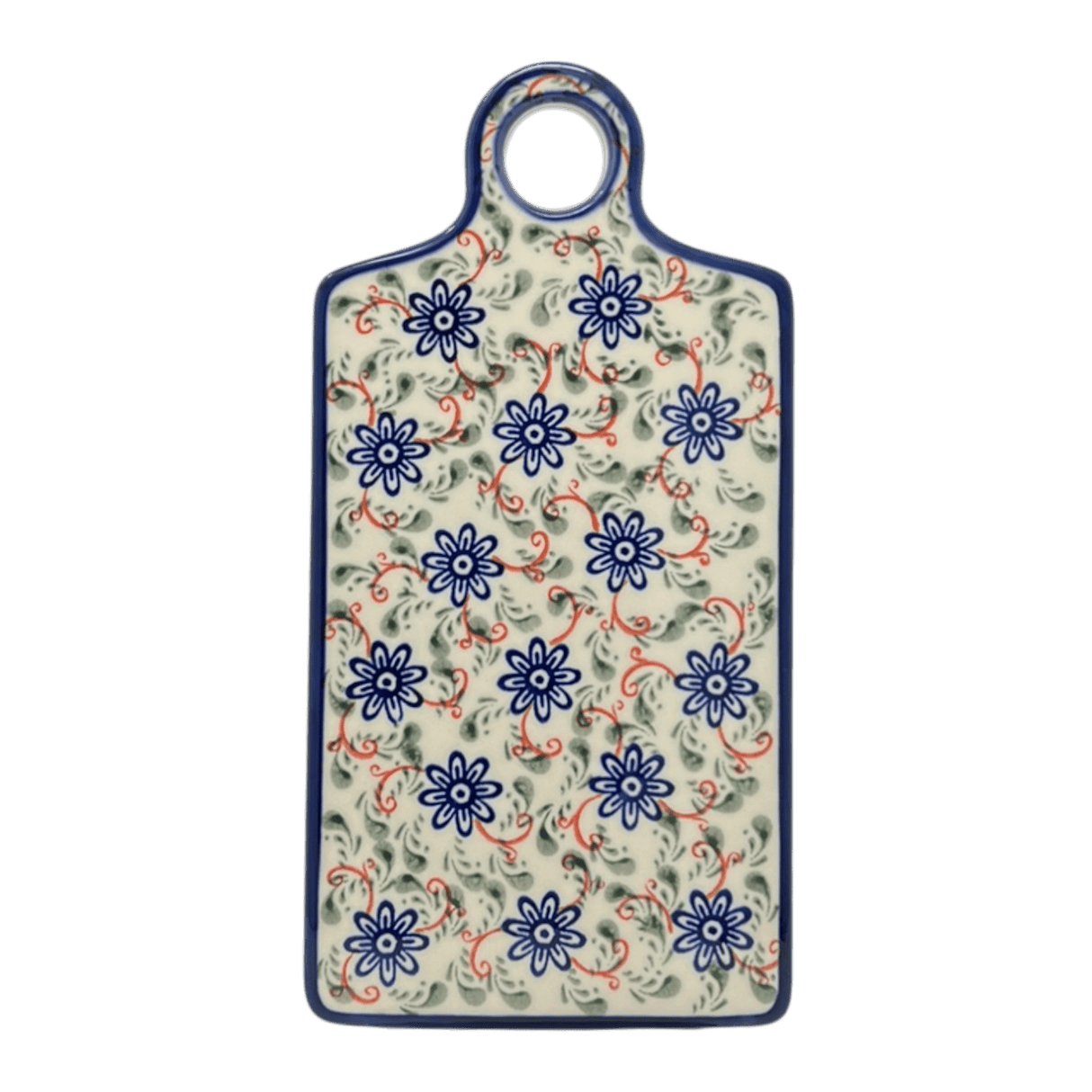 Cutting Board, Rectangular, 11.5" x 5.75" in "Swirling Flowers" by Zaklady | Y1064-A1197A