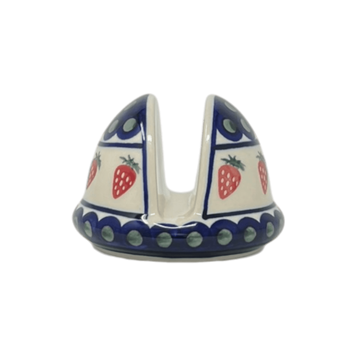 Napkin Holder, Round, 3" in "Strawberry Dot" by Zaklady | Y1109-A310A