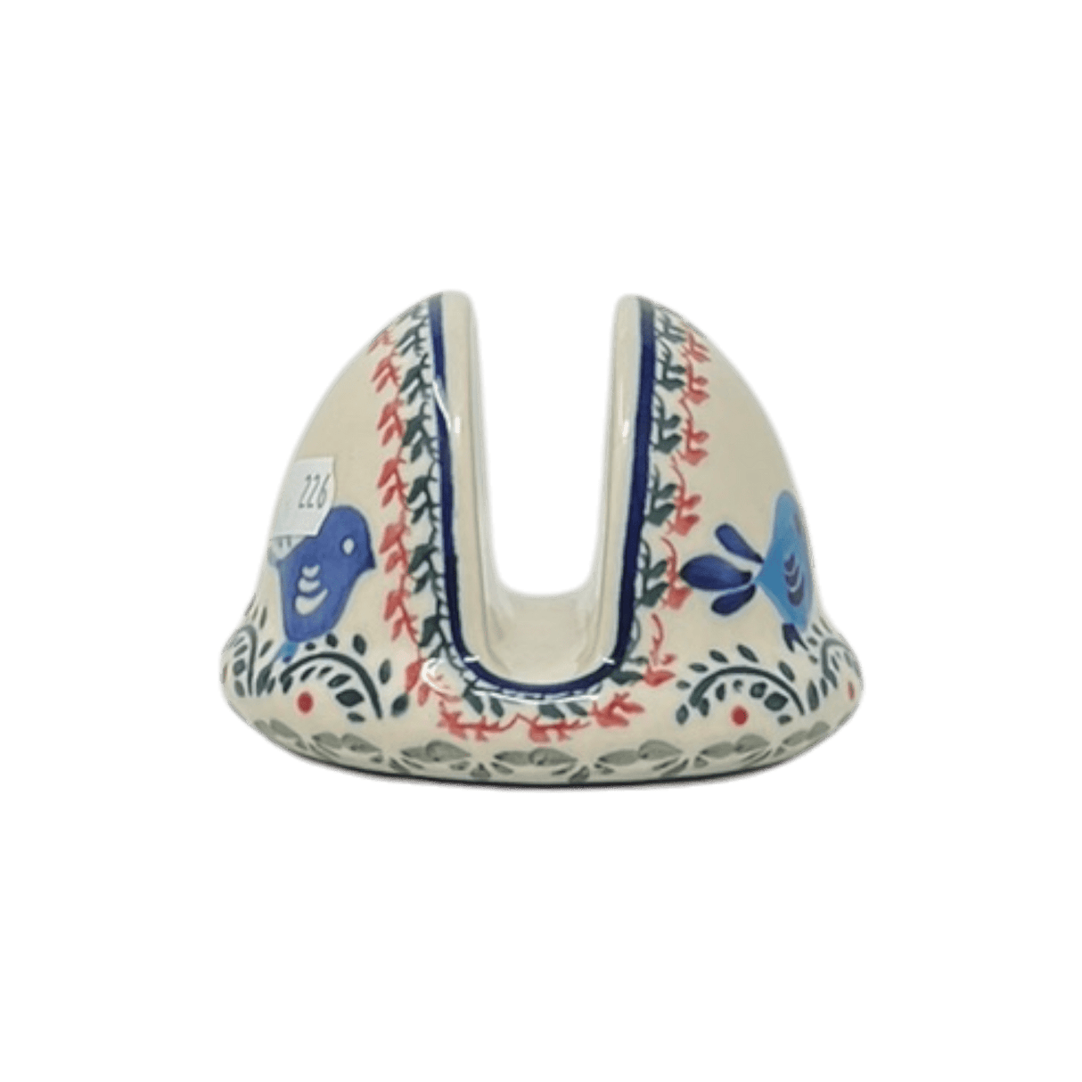 Napkin Holder, Round, 3" in "Circling Bluebirds" by Zaklady | Y1109-ART214