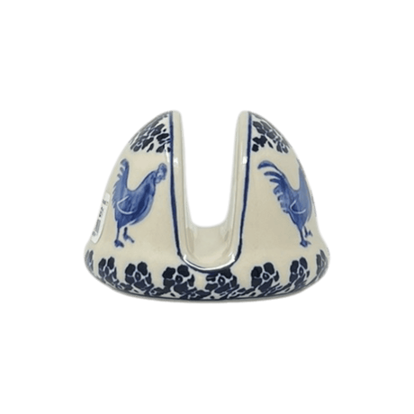 Napkin Holder, Round, 3" in "Rooster Blues" by Zaklady | Y1109-D1149
