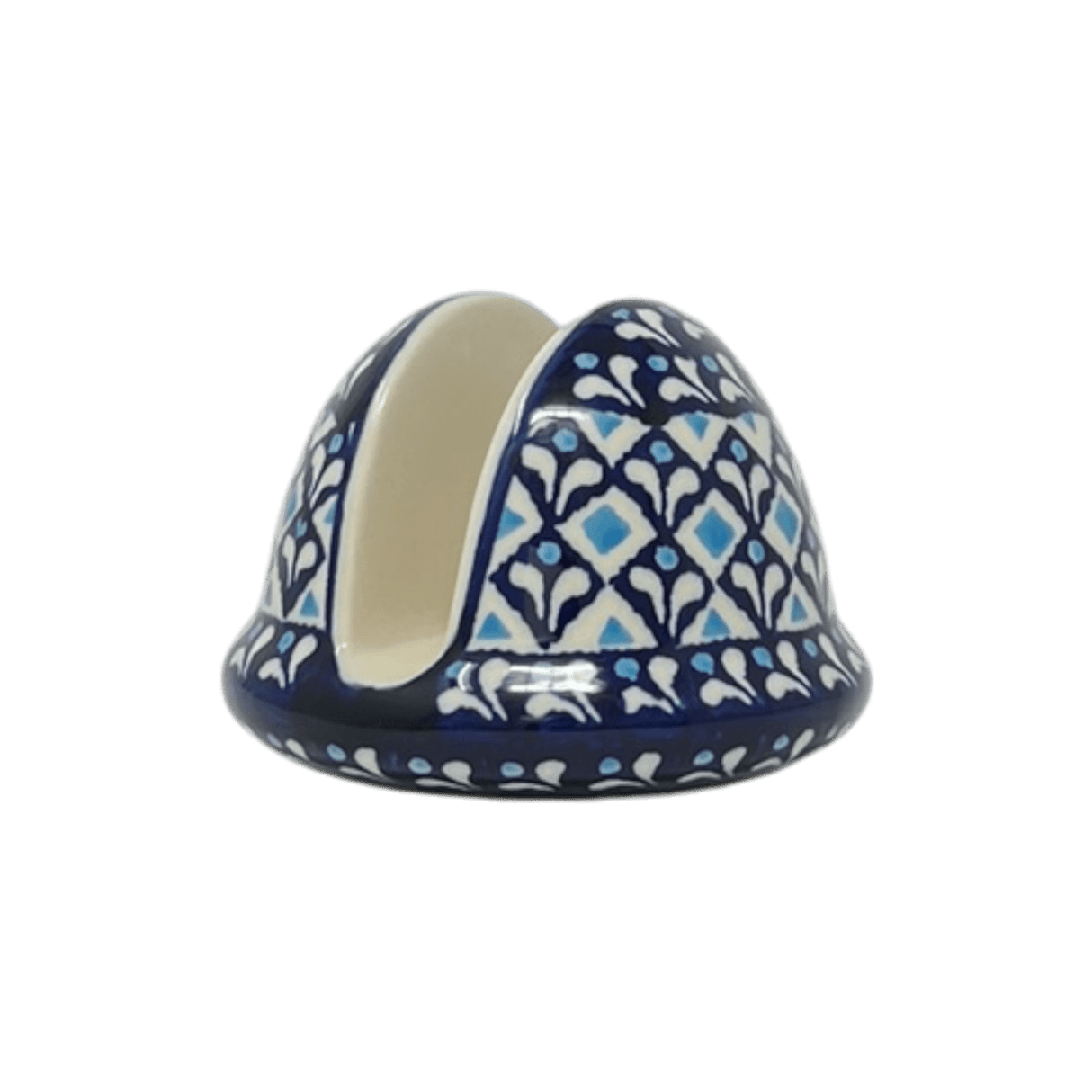 Napkin Holder, Round, 3" in "Mosaic Blues" by Zaklady | Y1109-D910