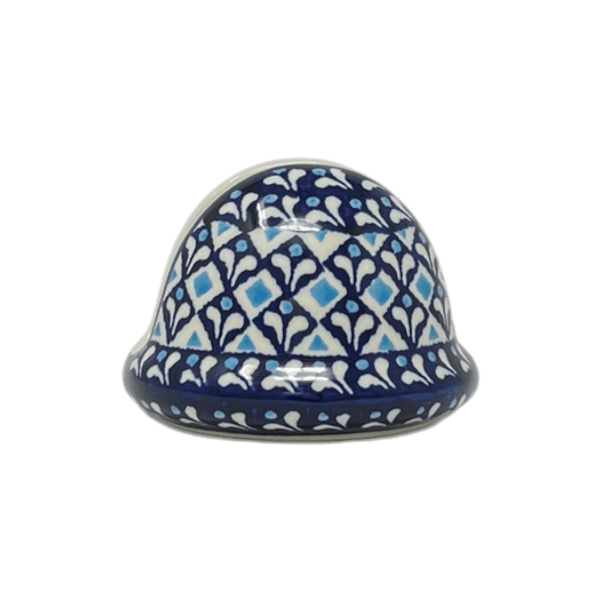 Napkin Holder, Round, 3" in "Mosaic Blues" by Zaklady | Y1109-D910