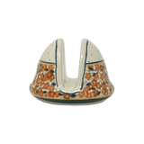 Napkin Holder, Round, 3" in "Orange Wreath" by Zaklady | Y1109-DU52