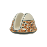 Napkin Holder, Round, 3" in "Orange Wreath" by Zaklady | Y1109-DU52