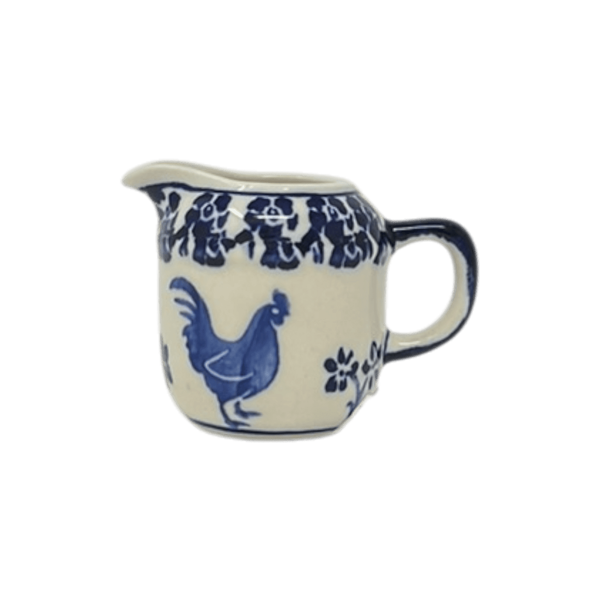 Creamer, Individual, 2.5 oz in "Rooster Blues" by Zaklady | Y1145-D1149