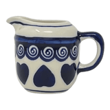 Creamer, Individual, 2.5 oz in "Swirling Hearts" by Zaklady | Y1145-D467