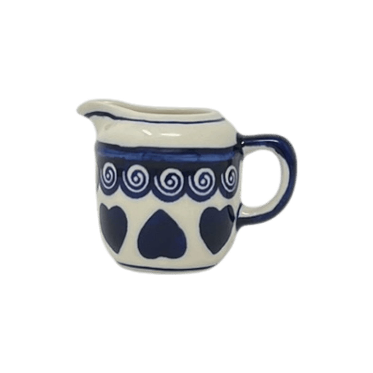 Creamer, Individual, 2.5 oz in "Swirling Hearts" by Zaklady | Y1145-D467