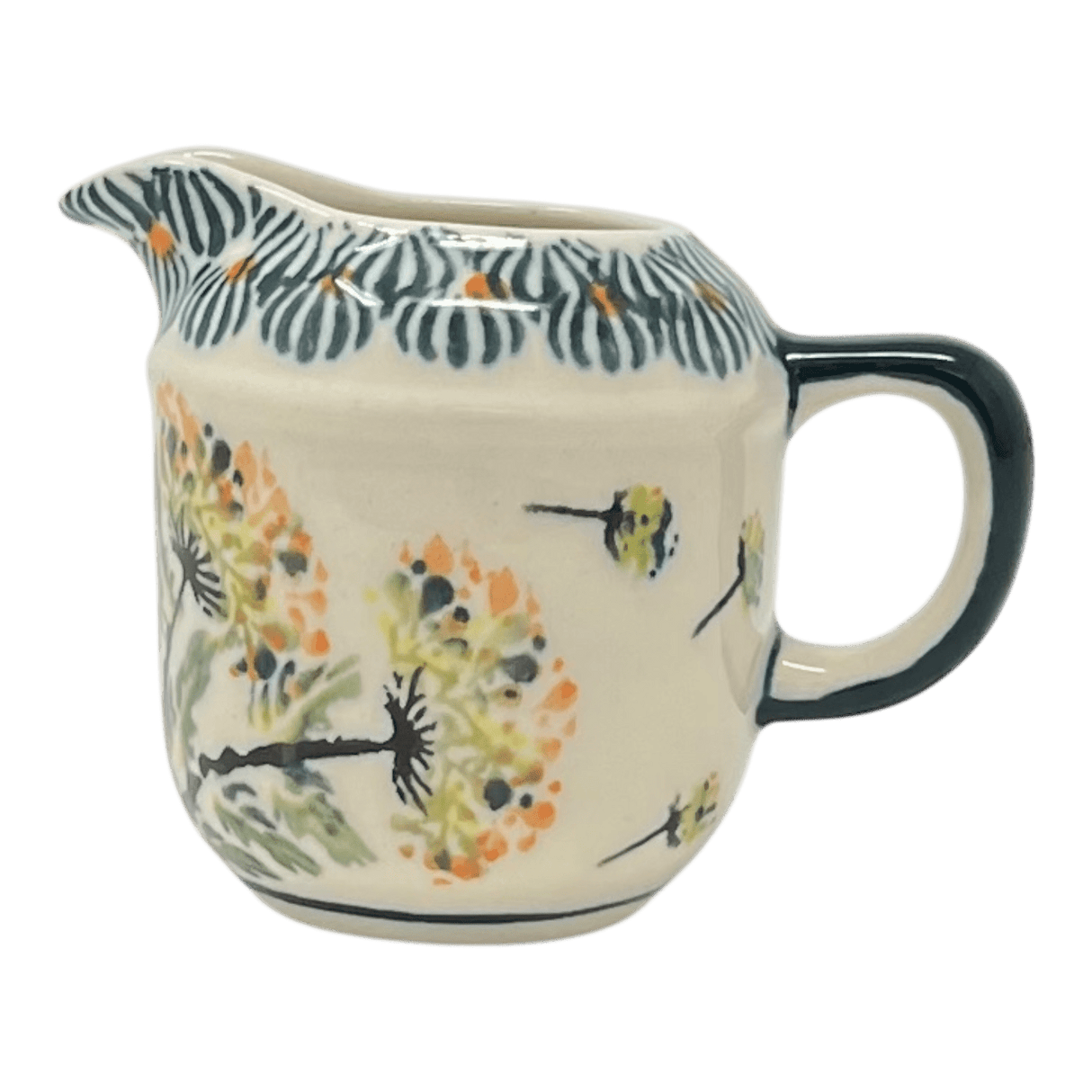 Creamer, Individual, 2.5 oz in "Dandelions" by Zaklady | Y1145-DU201