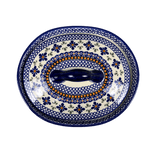 Baker, Covered, 10" x 8.5" in "Blue Mosaic Flower" by Zaklady | Y1156S-A221A