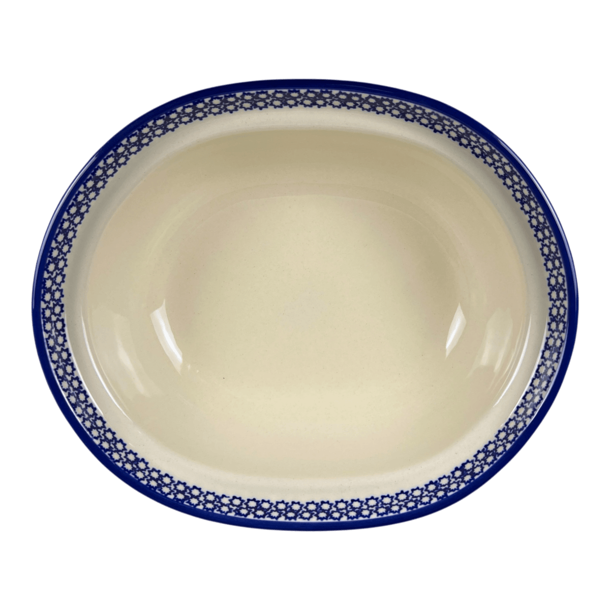 Baker, Covered, 10" x 8.5" in "Blue Mosaic Flower" by Zaklady | Y1156S-A221A