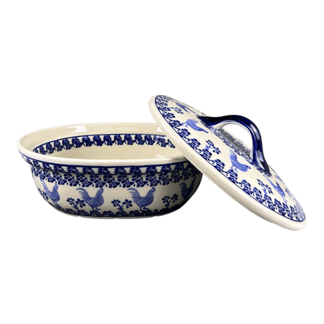 Baker, Covered, 10" x 8.5" in "Rooster Blues" by Zaklady | Y1156S-D1149