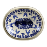 Baker, Covered, 10" x 8.5" in "Rooster Blues" by Zaklady | Y1156S-D1149
