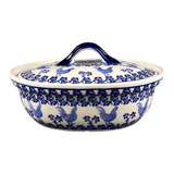 Baker, Covered, 10" x 8.5" in "Rooster Blues" by Zaklady | Y1156S-D1149