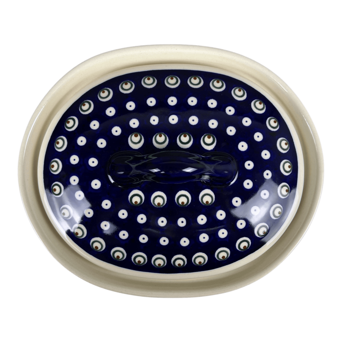 Baker, Covered, 10" x 8.5" in "Peacock Burst" by Zaklady | Y1156S-D487