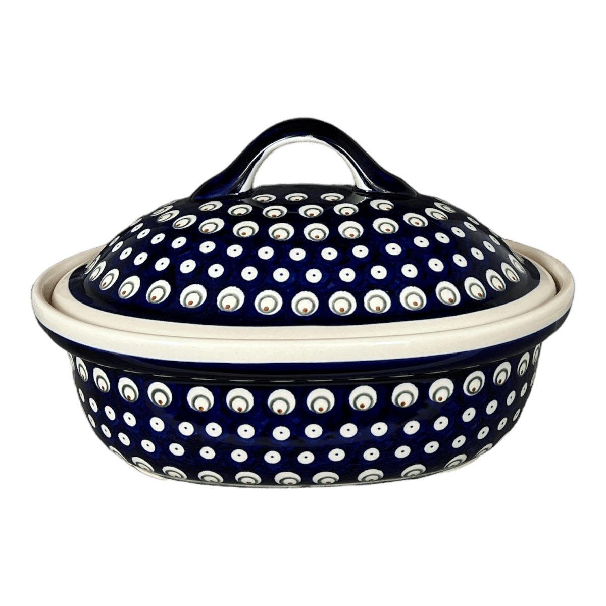 Baker, Covered, 12.5" x 10" Large in "Peacock Burst" by Zaklady | Y1158-D487