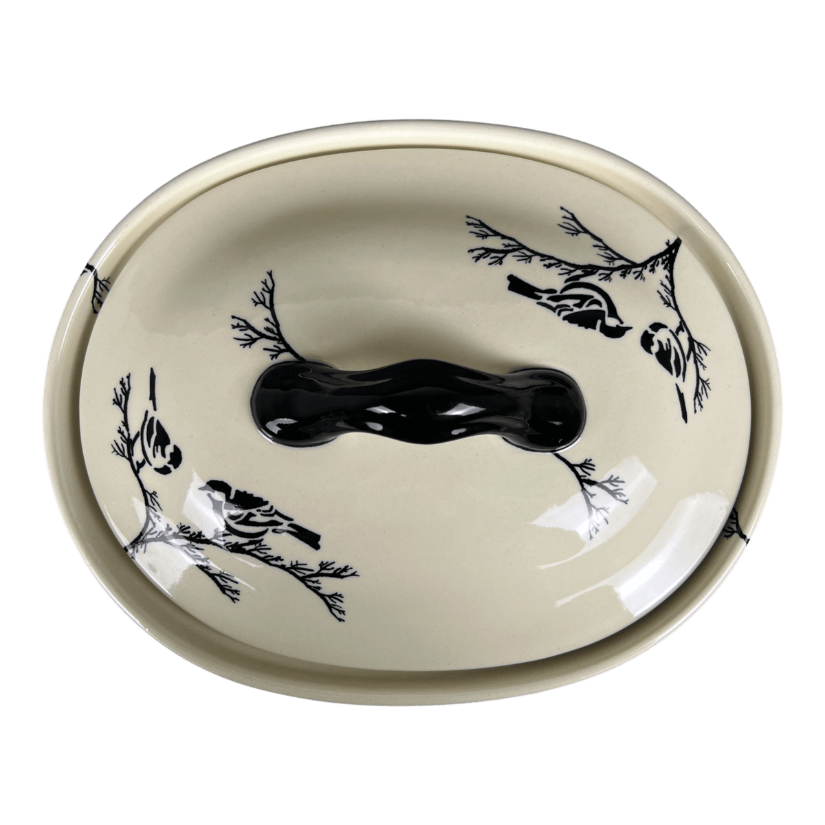 Baker, Covered, 12.5" x 10" Large in "Birds on a Branch" by Zaklady | Y1158S-D1213