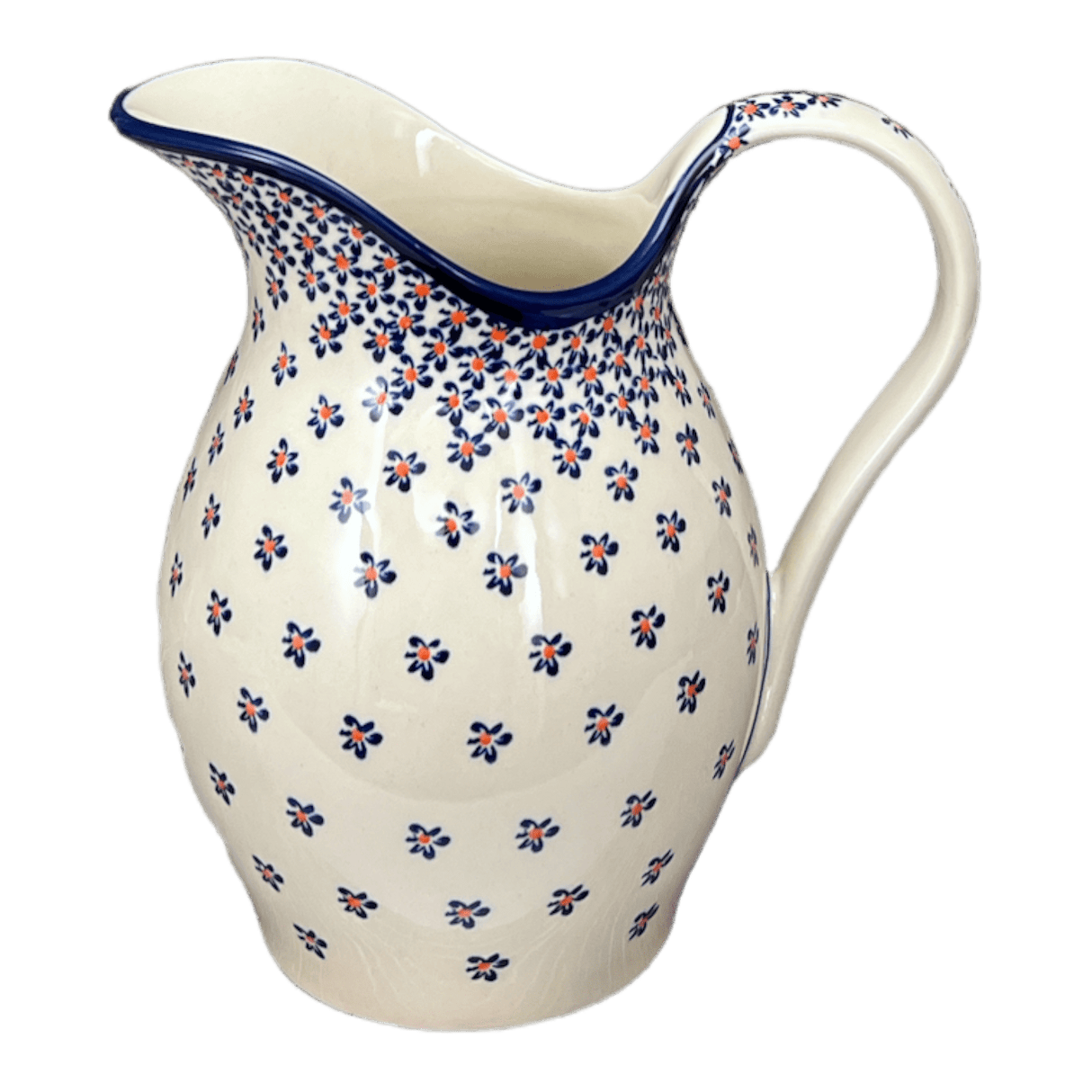 Pitcher, Fancy, 1.7 Liter in "Falling Blue Daisies" by Zaklady | Y1160-A882A