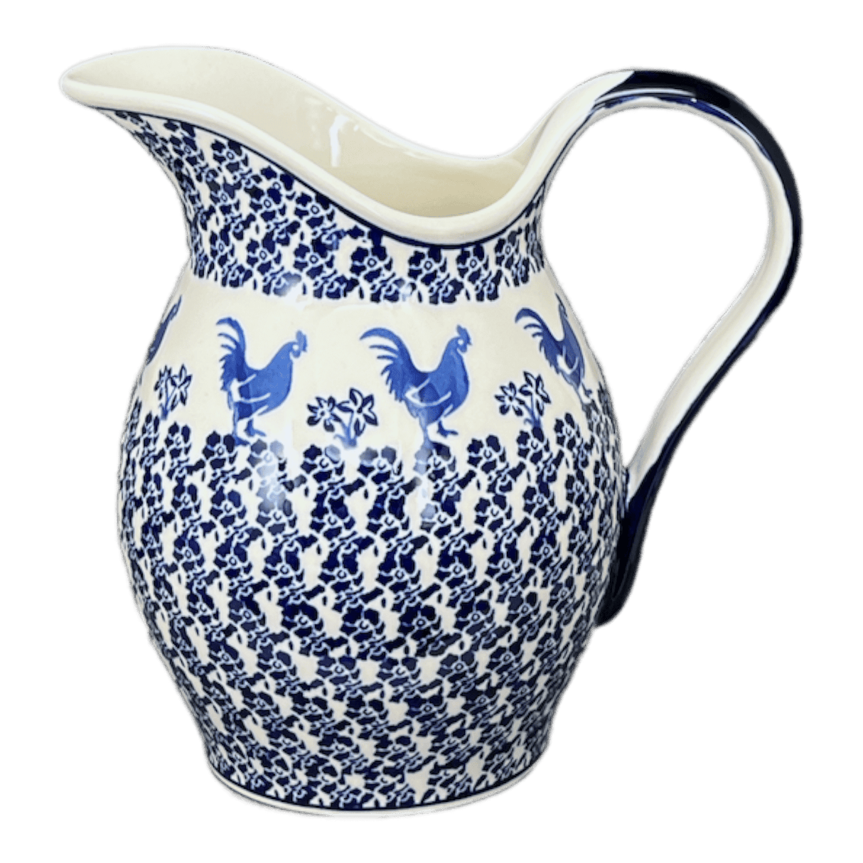 Pitcher, Fancy, 1.7 Liter in "Rooster Blues" by Zaklady | Y1160-D1149