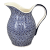 Polish Pottery 1.7 Liter Fancy Pitcher (Ditsy Daisies) | Y1160-D120 at PolishPotteryOutlet.com