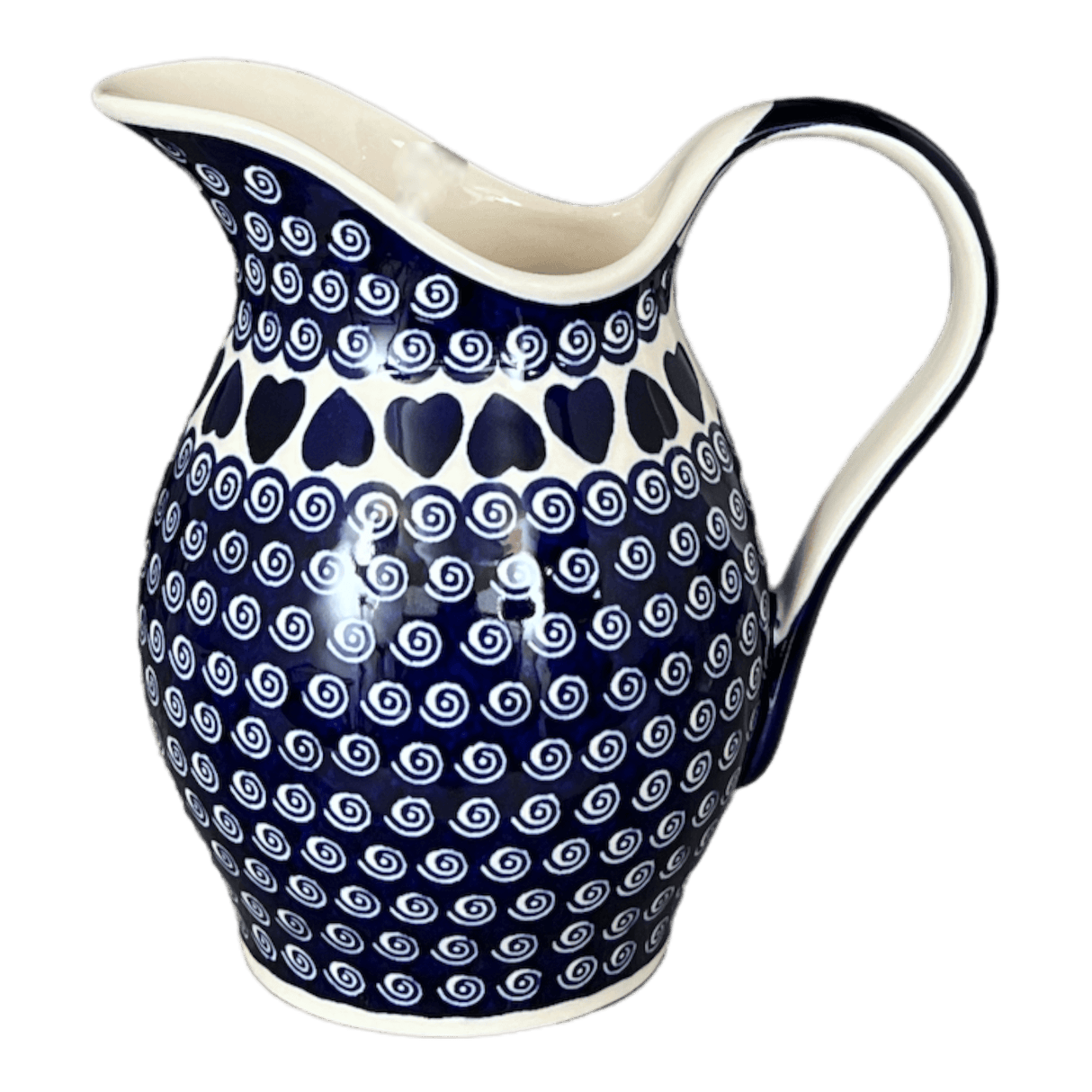 Pitcher, Fancy, 1.7 Liter in "Swirling Hearts" by Zaklady | Y1160-D467