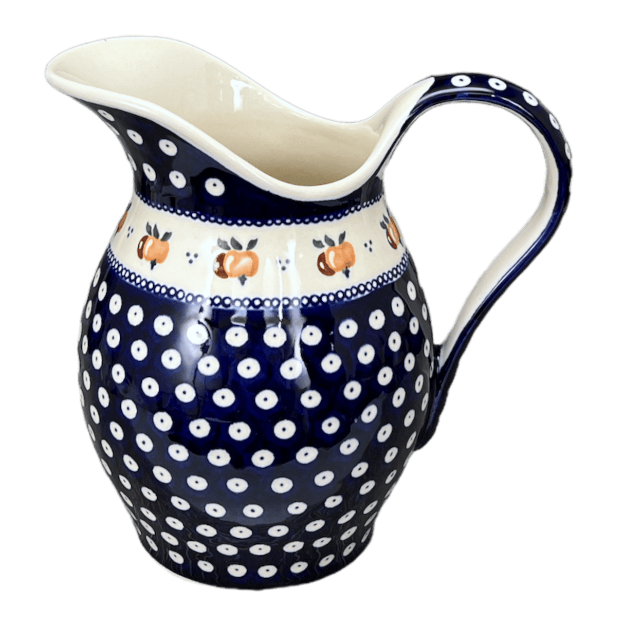 Pitcher, Fancy, 1.7 Liter in "Persimmon Dot" by Zaklady | Y1160-D479