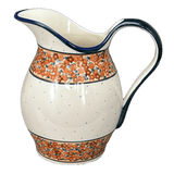 Pitcher, Fancy, 1.7 Liter in "Orange Wreath" by Zaklady | Y1160-DU52