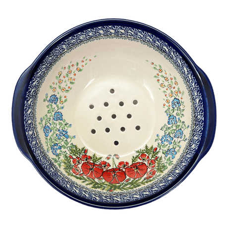 Colander, 10" in "Floral Crescent" by Zaklady | Y1183A-ART237