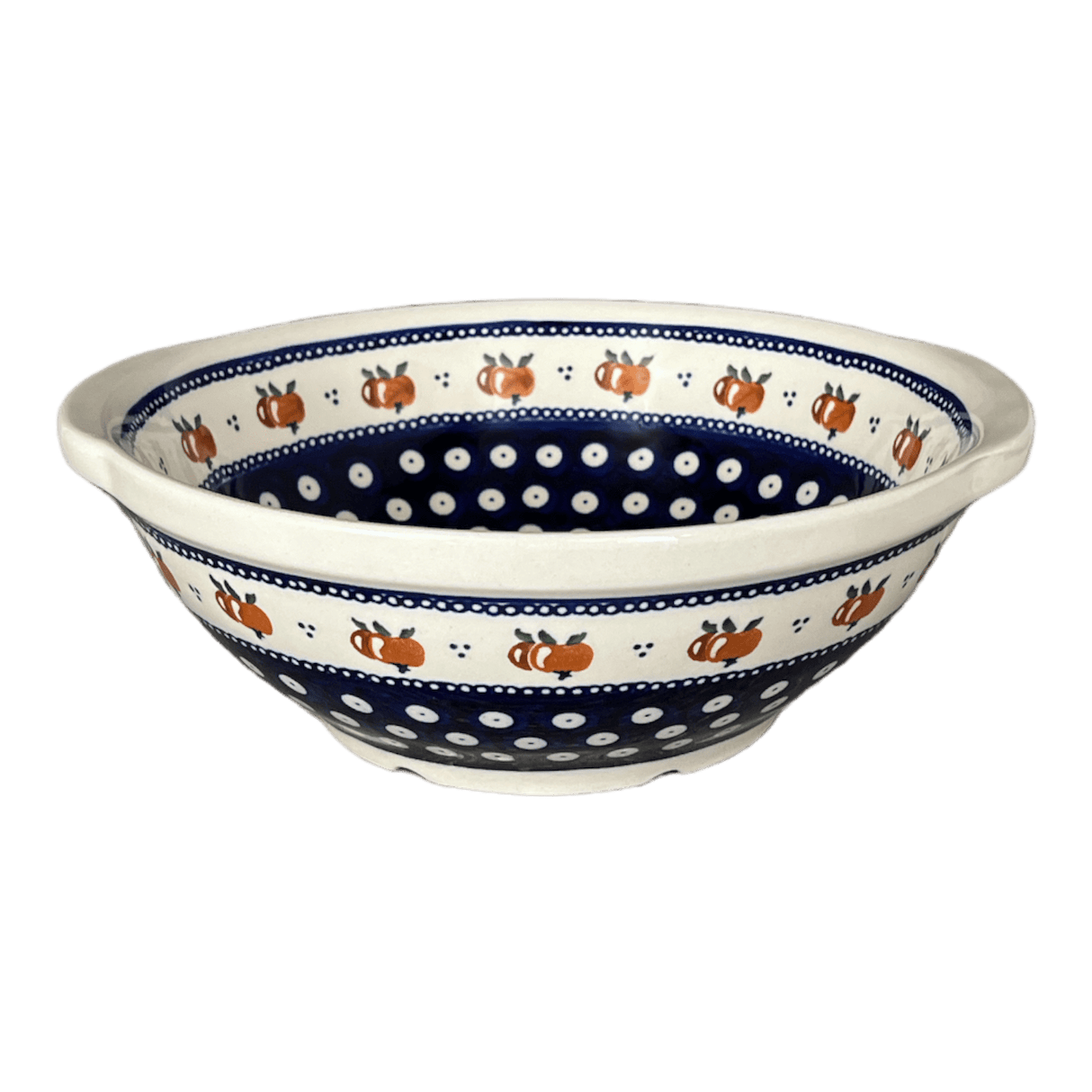 Colander, 10" in "Persimmon Dot" by Zaklady | Y1183A-D479