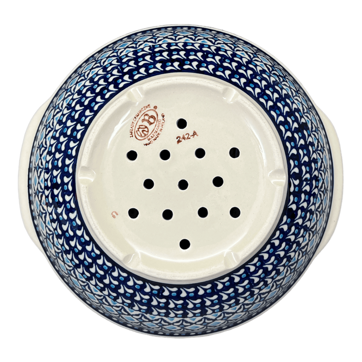 Colander, 10" in "Mosaic Blues" by Zaklady | Y1183A-D910