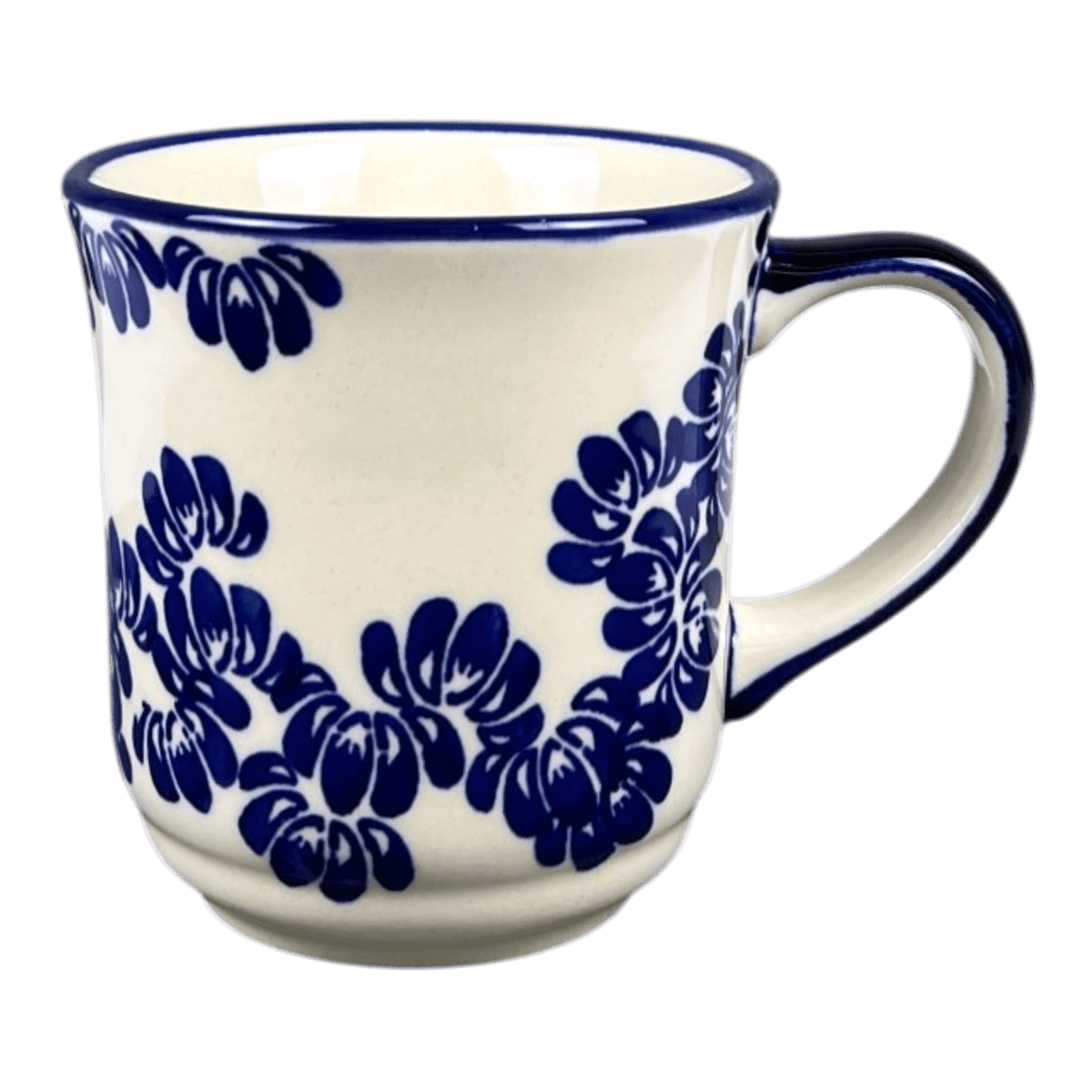 Mug, Crocus Mug, 12 oz in "Blue Floral Vines" by Zaklady | Y1194-D1210A