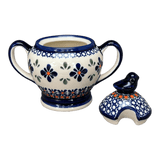 Bowl, Bird, Sugar Bowl, 11 oz in "Blue Mosaic Flower" by Zaklady | Y1234-A221A