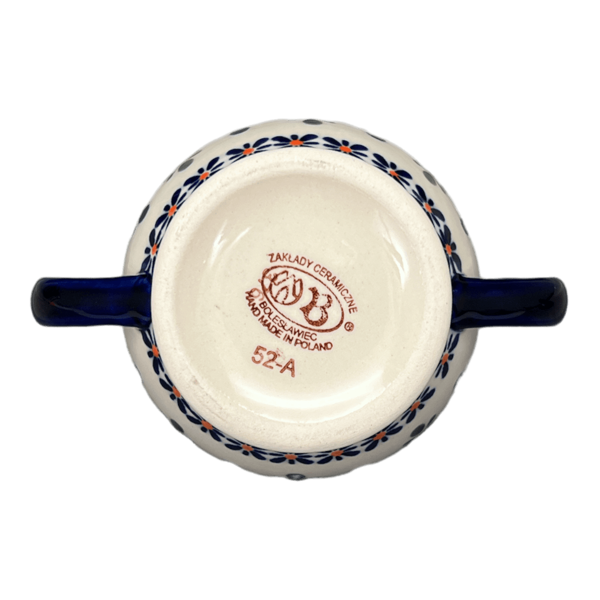 Bowl, Bird, Sugar Bowl, 11 oz in "Blue Mosaic Flower" by Zaklady | Y1234-A221A